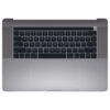 661-10345 Top Case w/ Battery (Space Gray) for MacBook 15-inch Mid 2018 A1990 MR932LL/A, MR942LL/A, BTO/CTO